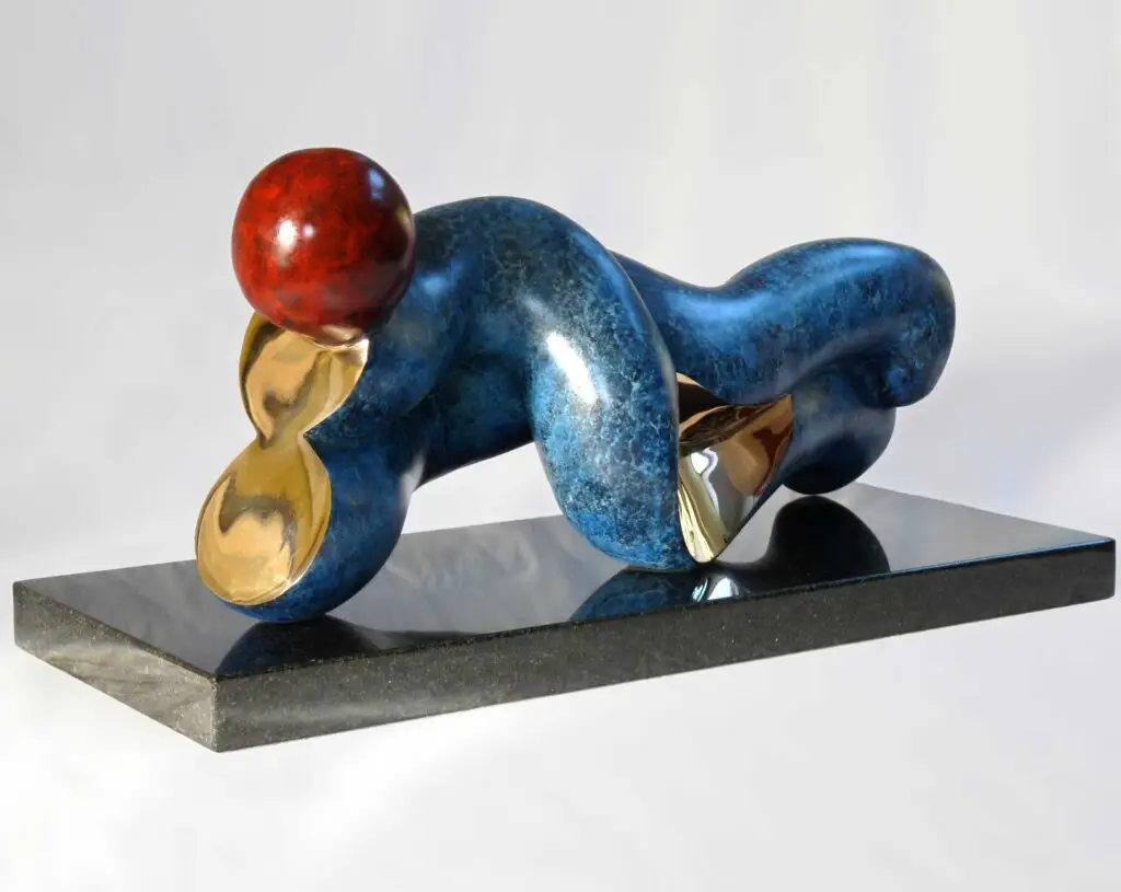 Duality: Patinated bronze 220 x 215 x 505mm Edition of 9