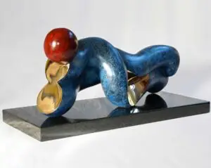 Duality: Patinated bronze 220 x 215 x 505mm Edition of 9