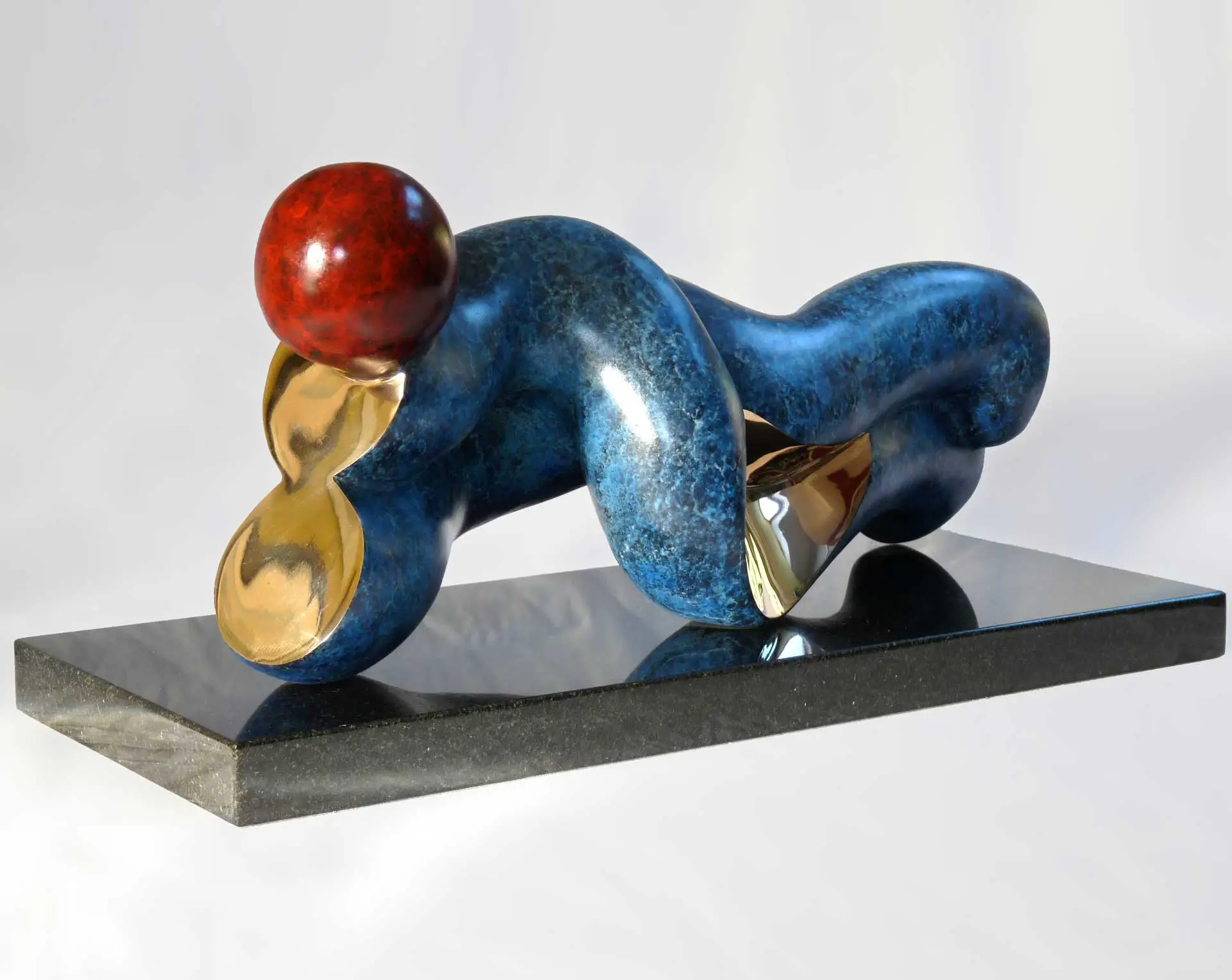 Duality: Patinated bronze 220 x 215 x 505mm Edition of 9