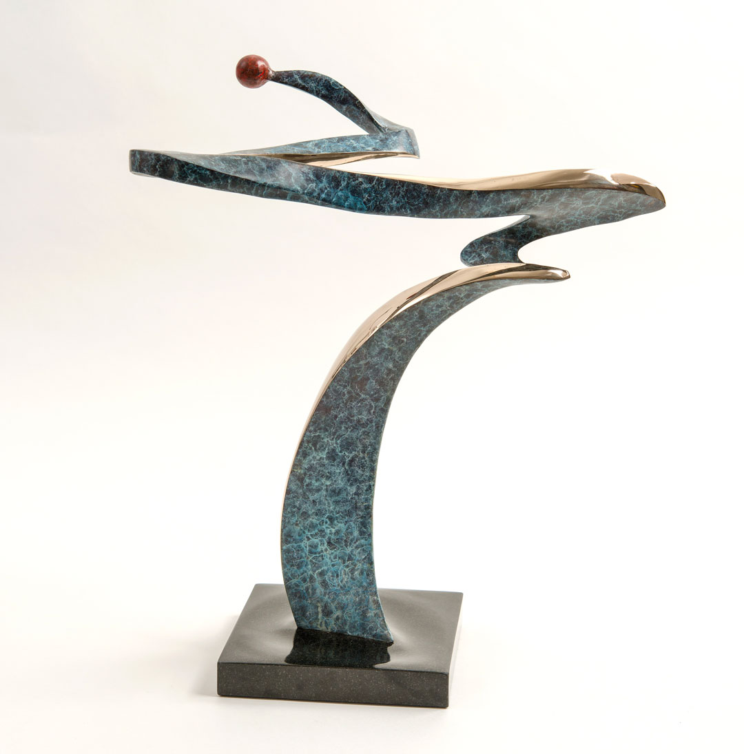 Release: Patinated bronze 435 x 225 x 225mm Edition of 8