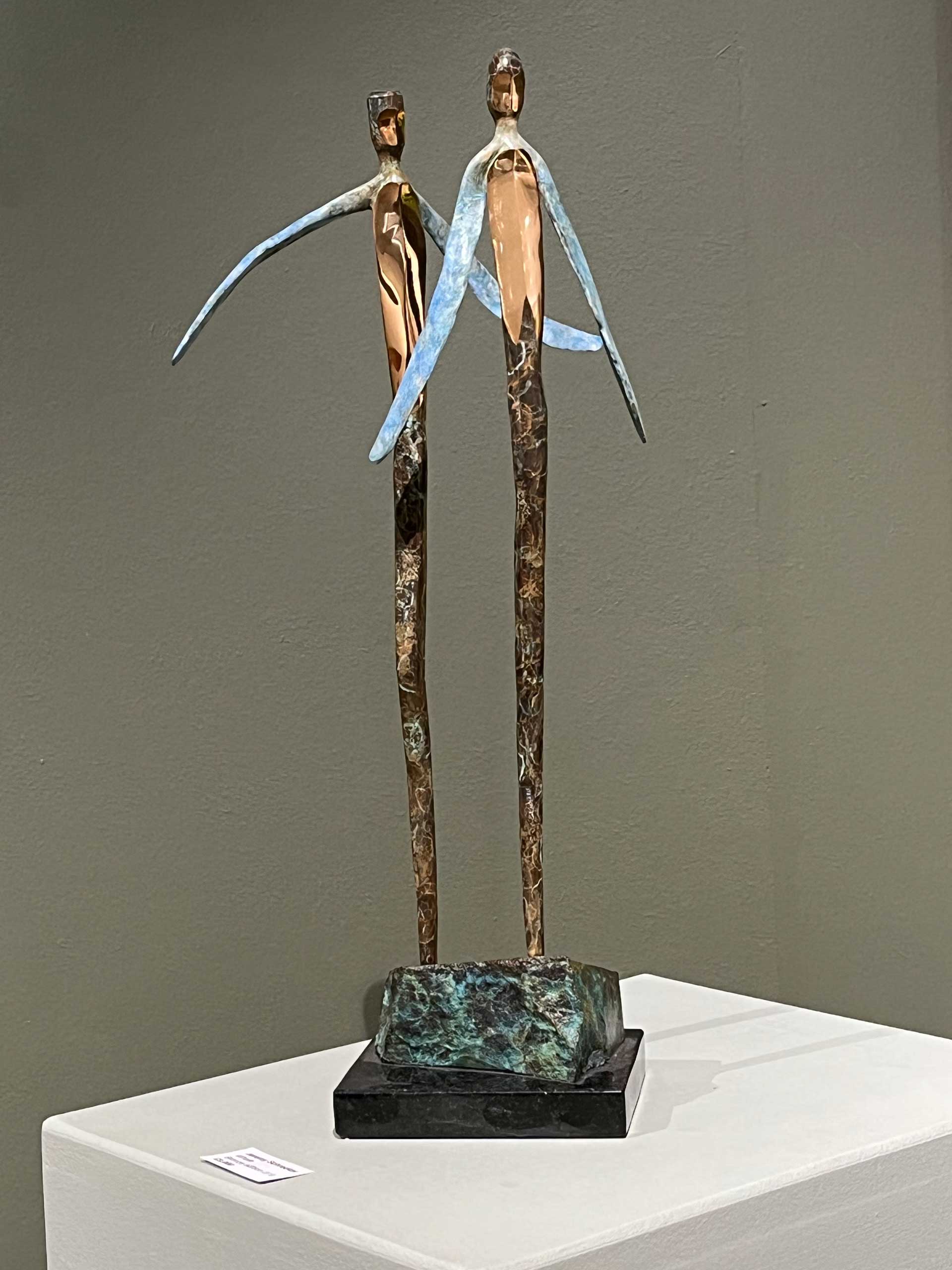 Uplift: Patinated bronze. Edition of 12.