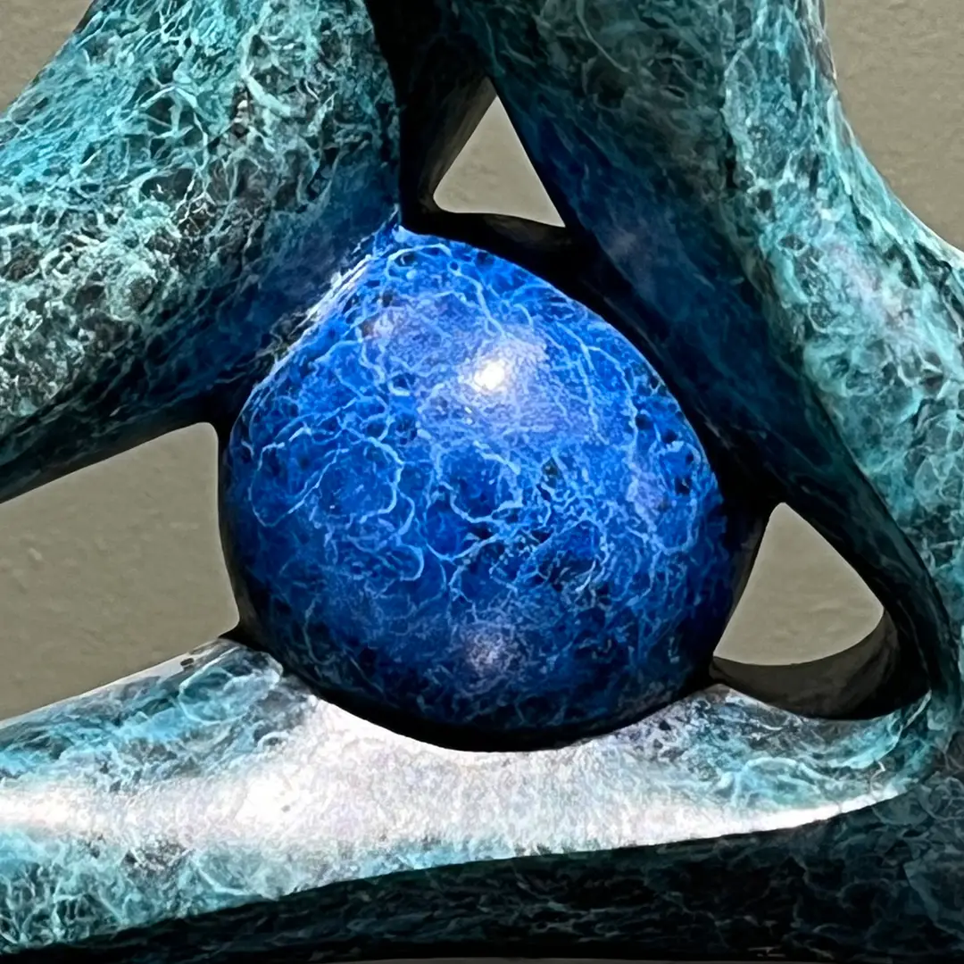Two Cradle: Patinated bronze 275 x 273 x 135mm Edition of 5